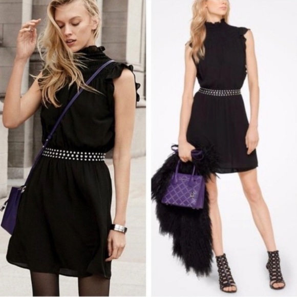 Michael Kors Studded Waist Ruffled Dress - Picture 3 of 11